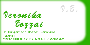 veronika bozzai business card